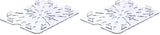 Carlisle FoodService Products 1023507 StorPlus Half Size Polycarbonate Drain Shelf, Clear (Pack of 2)