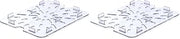 Carlisle FoodService Products 1023507 StorPlus Half Size Polycarbonate Drain Shelf, Clear (Pack of 2)