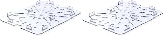 Carlisle FoodService Products 1023507 StorPlus Half Size Polycarbonate Drain Shelf, Clear (Pack of 2)