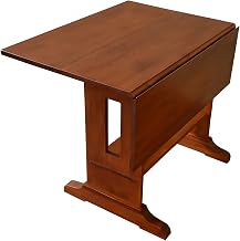 Starlight Canyon Home Solid Oak Drop Leaf Dining Table, Mission Style Small Kitchen Table for Dining Room Furniture, Michael's Cherry