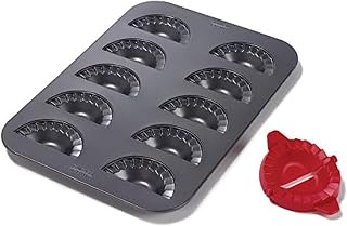 Chicago Metallic Professional Mini-Hand-Pie Pan with Cut-and-Press Tool, 20-Inch-by-11.25-Inch