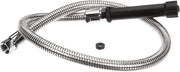 T&S Brass 5HSE44 Hose with 44 Flex Stainless Steel and Black Handle