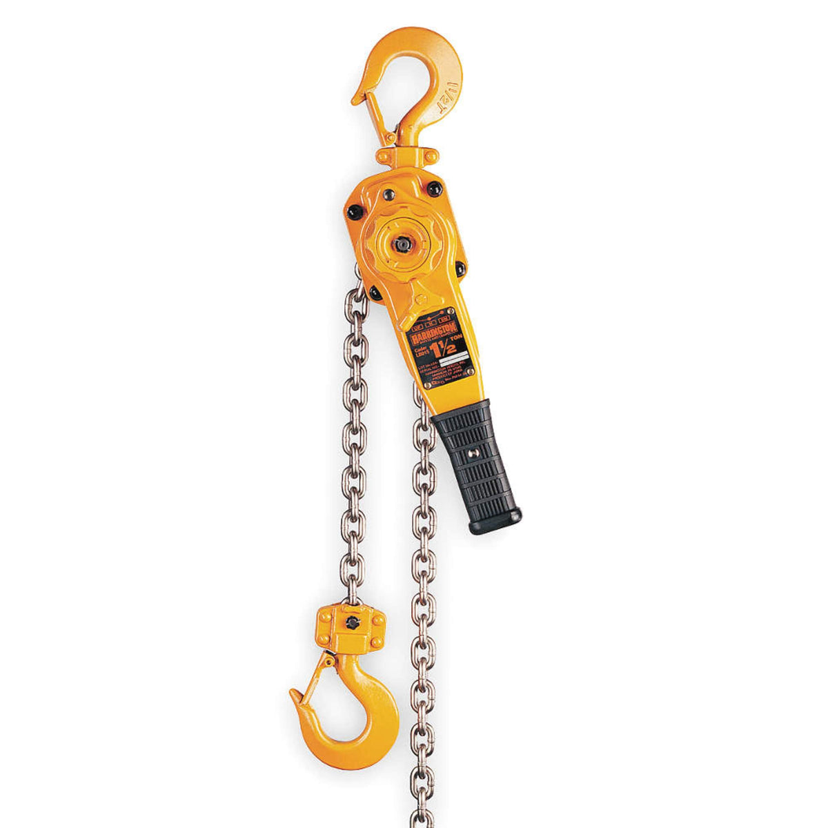 LB Lever Hoist by Harrington – 64 pounds, Steel, Yellow, Model LB015-10