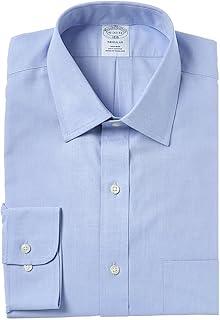 Brooks Brothers Men's Non-Iron Polo Button Down Pinpoint Regular Dress Shirt