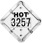 Labelmaster 81-3257 Hot Flip Hazmat Placard System with 3257 Imprinted