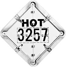 Labelmaster 81-3257 Hot Flip Hazmat Placard System with 3257 Imprinted
