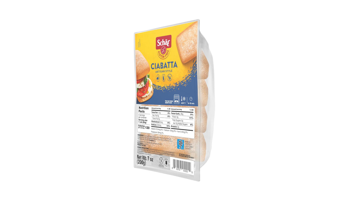 Gluten-Free Ciabatta Rolls by Schär – 7 Ounce (Pack of 5)