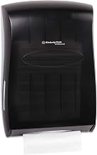 Kimberly Clark Professional Universal Folded Paper Towel Dispenser (09905), for Kleenex and Scott Brand Multifold and C-fold, 13.3” x, 5.9” x 18.9”, Smoke (Black)