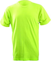 OccuNomix Hi-Vis Class 2 T-Shirt, Cotton Feel Wicking, Lime, XL