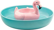 10 Strawberry Street Flamingo Pool Float Chip and Dip Platter