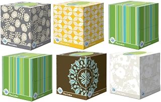 Puffs Plus Lotion Facial Tissues, Cube, 6 Boxes (56 Count Each)