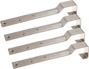 Winco Mounting Straps for Speed Rail,Stainless Steel,Medium (Pack of 4)