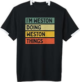 I'm Weston Doing Weston Things Funny Personalized Quote Adult & Youth Soccer Jersey