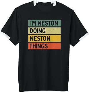 I'm Weston Doing Weston Things Funny Personalized Quote Adult & Youth Soccer Jersey