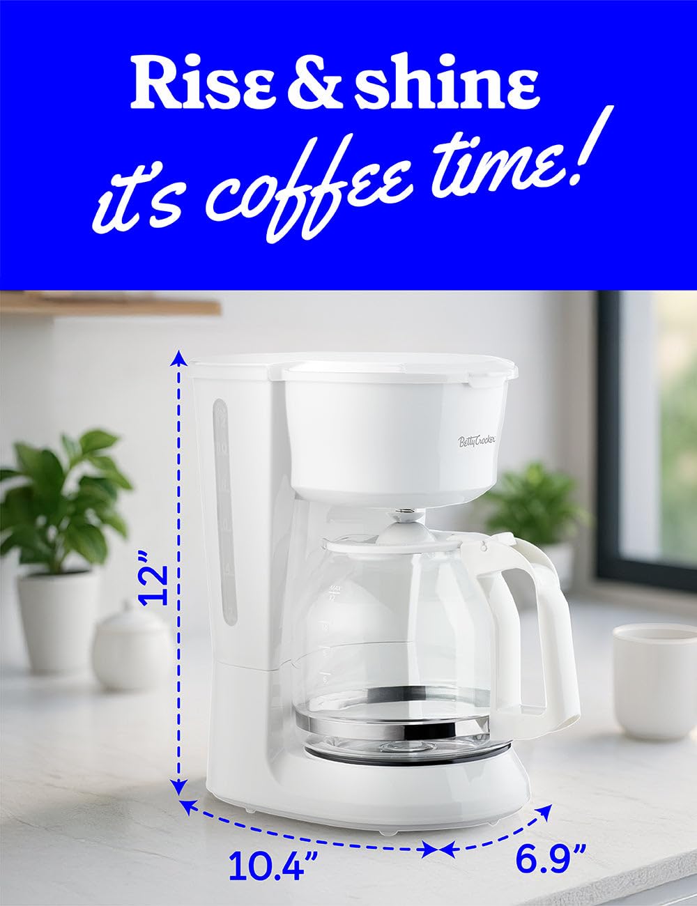 Betty Crocker White / 12-Cup / 60.0 ounces Coffee Machines