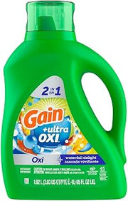 Gain Liquid Laundry Detergent Hec Oxi, 65 Fl Oz