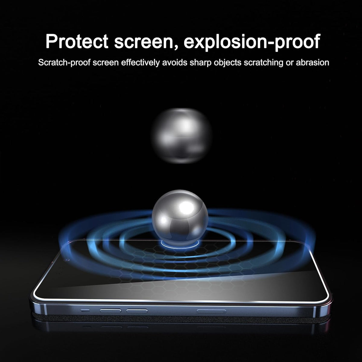 3 Pack Screen Protector for iPhone 17 / iPhone 16 Pro [6.3 inch] with Installation Frame by Generic – Glass, iPhone 17/16 Pro, Pack of 3, Model X-011903-3