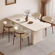Mesa De Jantar Rock Plate Dining Table Rectangular Light Luxury Small Household Diner Table by JOYNOW – 180x80x75cm, One Color, Model 8524