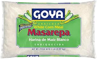 Goya White Masarepa, Latin Dishes, Kitchen Baking Staple, 5 Pound, 2 Pack