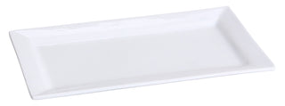 Rectangular Plate by Yanco – Large, Porcelain, Bone White, Pack of 12, Model LK-214
