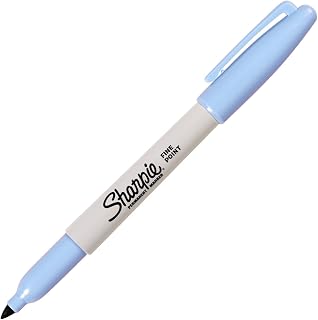 Sharpie Fine Point Permanent Markers, Sky Blue, 1 Count