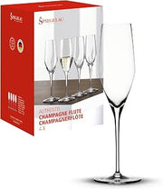 Spiegelau 4400187 Authentic Sparkling Wine Glasses (Set of 4), Clear