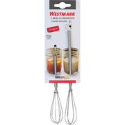 2 mini whisks 15cm + 20cm by Westmark – 15 cm + 20 cm, Silver, Pack of 2, Model 12472270