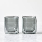 ZWILLING Sorrento 2-pc Double-Wall Tumbler Glass Set - Smoke Grey, 9-oz, 266ml