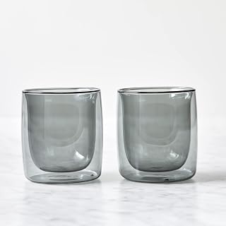 ZWILLING Sorrento 2-pc Double-Wall Tumbler Glass Set - Smoke Grey, 9-oz, 266ml