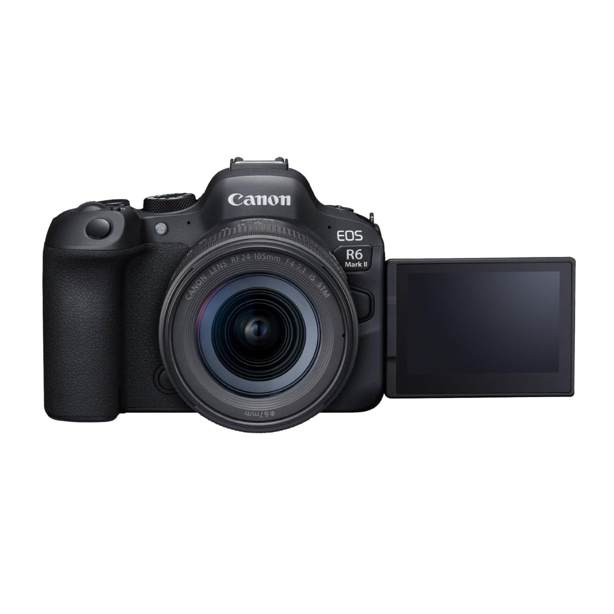 EOS R6 Mark II Mirrorless Camera with 24-105mm Lens Bundle by Canon – Black, Model CAER6MII2410547