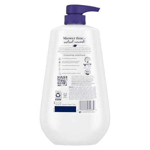Dove 30.6 Fl Oz (Pack of 3) / Blueberry / Azul Body Washes
