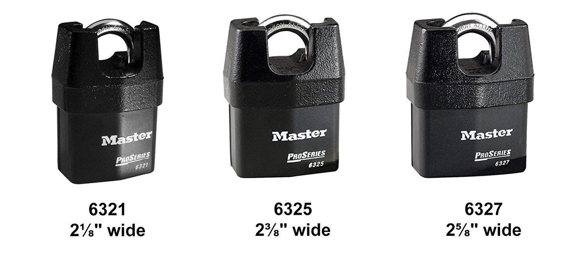 Master Lock 4 Pack / Black / 4 Keyed Padlocks