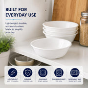 Corelle 10oz Bowl / White / Classic Dessert Bowls