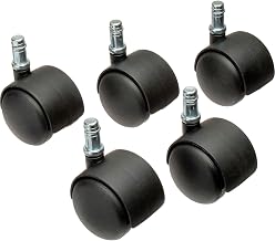 Global Industrial 50mm Regular Casters, 5 Per Set