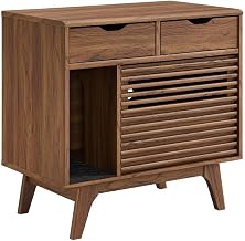 Modway EEI-6796-WAL Render Cat Cabinet, Walnut