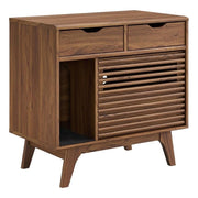 Render Cat Cabinet by Modway – 31.5 inches x 18 inches x 31 inches, Wood, Walnut, Model EEI-6796-WAL
