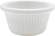 Thunder Group Fluted melamine ramekin collection 2 oz, 2 7/8" fluted ramekin, white, comes in dozen