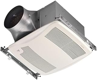 Broan-NuTone ZN110H Bathroom Fan, 110 CFM Multi Speed Ultra Green Series with Humidity Sensing for 6" Duct