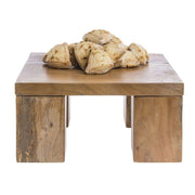 Reclaimed Wood Riser Support-2" L x 4" W x 5" H by HUBERT – Wood, Brown, Pack of 4