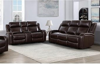 Logan Top Grain Italian Leather 2-piece Living Room Set