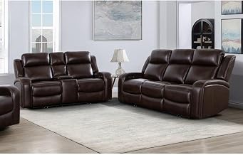 Logan Top Grain Italian Leather 2-piece Living Room Set