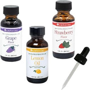 LorAnn Oils Super Strength 1-Ounce Variety Pack (Grape, Lemon, Strawberry) with Free 1-Ounce Dropper