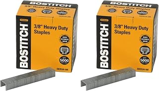 Bostitch Office Heavy Duty Premium Staples, 25-55 Sheets, 0.375 Inch Leg, 5,000 Per Box (SB353/8-5M) (Pack of 2)