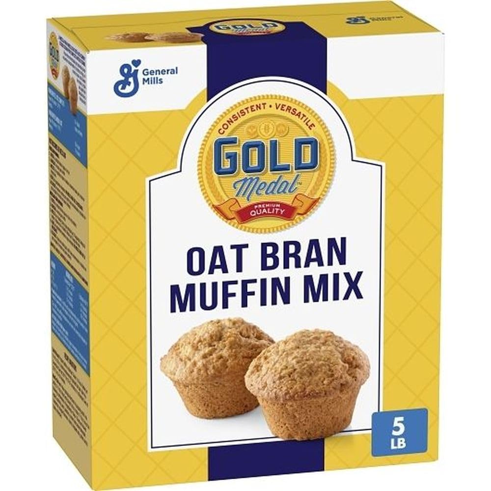 Gold Medal Oat Bran Muffin Mix 6 Case 5 Pound by General Mills – 5 lb, Pack of 6