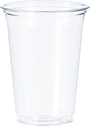 Dart TR16 16 oz Flush-fill Ultra Clear PET Plastic Cup (Case of 1000)