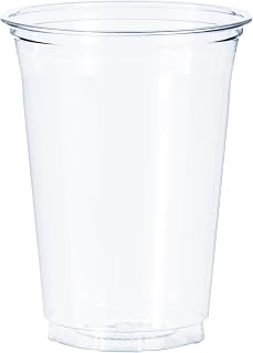 Dart TR16 16 oz Flush-fill Ultra Clear PET Plastic Cup (Case of 1000)