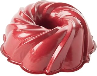 Nordic Ware Holiday Formed 11-Cup Swirl Bundt Pan | Red