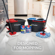 RinseClean Microfiber Spin Mop & Bucket Floor Cleaning System with Citrus and Lavender Pacs (Variety Pack) by O-Cedar – RC W/Citrus & Lavender PACS, Microfiber
