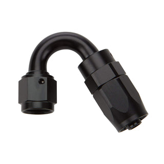 Reusable Hose End Black 150 Deg Elbow by Allstar Performance – 8 inches, Aluminum, Black, Model ALL49373