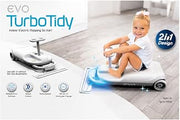 Evo Turbo Tidy Indoor Electric Mopping Go Kart, 2 in 1 Design, 60Lbs Max